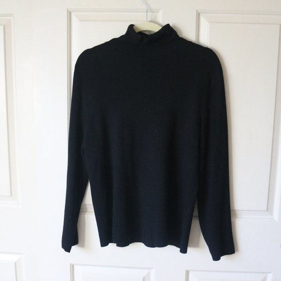Black Turtleneck Sweater - Picture 2 of 6